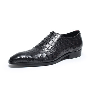 Nouvelles Chaussures en Cuir Véritable à Bout Rond, Décontractées, à Semelle Épaisse, en Cuir Verni, pour Costume et Mariage, Chaussures en Cuir pour Hommes - Product Image 4