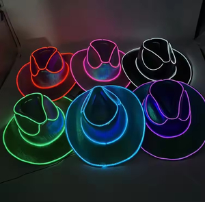 Sombrero de Vaquera Personalizado con Luces LED de Colores, Portátil, de Plástico, <span class=keywords><strong>para</strong></span> Adultos, <span class=keywords><strong>para</strong></span> Fiestas de Año Nuevo, <span class=keywords><strong>Cumpleaños</strong></span>, Graduación, Disfraces de Cosplay - Product Image 6
