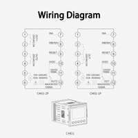Compteur de temps CNTD CH6S-1P4, type 100-240VCA 50/60Hz, pour applications de comptage, utilisé pour le contrôle de l'automatisation industrielle