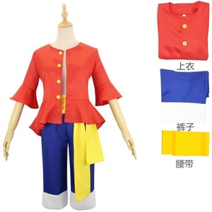 Ropa <span class=keywords><strong>de</strong></span> Cosplay del Rey <span class=keywords><strong>de</strong></span> los Ladrones en Oferta, Disfraz <span class=keywords><strong>de</strong></span> <span class=keywords><strong>Luffy</strong></span> para Niños, <span class=keywords><strong>Chaqueta</strong></span>, Sombrero <span class=keywords><strong>de</strong></span> Paja, Zapatos y Accesorios - Product Image 5