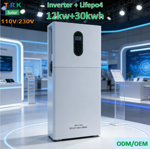 Sistema de Almacenamiento de Energía Solar Híbrido Todo en Uno para el Hogar, 30kWh 12kW 110V/120V, Batería, Fuera de la Red, Tianriko TRKE-ESS-12KW+30KWH(US)-04 - Product Image 1
