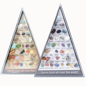 36 Uds colecciones de minerales de roca bandeja de almacenamiento transparente colección de cristal Natural espécimen exquisito Kit de gemas geológicas gemas rocas - Product Image 4