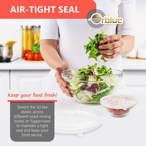 Food Grade Silicone Bowl Covers Lids Eco-Friendly Free Reusable Stretchable Food <b>Wrap</b> BPA Free Reusable Silicone <b>Stretch</b> Lids - Product Image 3