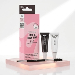 Kit de teinture instantanée pour <span class=keywords><strong>cils</strong></span> et sourcils, gel de teinture pré-mélangé, pas de mélange nécessaire, teinture au henné pour sourcils longue durée, kit de teinture pour <span class=keywords><strong>cils</strong></span> et sourcils - Product Image 1