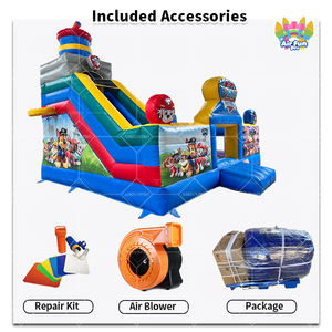 Castillo Inflable Comercial para Niños, Alquiler para Fiestas, Castillo Inflable con Diseño de Perros, Castillo Inflable para Exteriores - Product Image 2