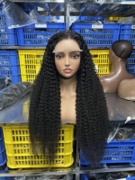 Perruques en cheveux humains vierges bruts, directement de l'usine, sans colle, avec dentelle HD, pré-décolorées, densité et longueur personnalisables, disponibles pour les femmes noires
