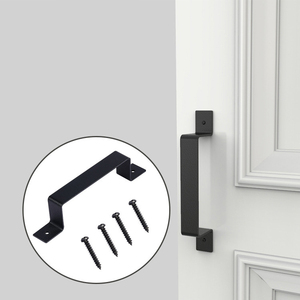 <span class=keywords><strong>Grossiste</strong></span> RHETECH Poignée de porte rustique pour portes de grange Hangars de garages Portes <span class=keywords><strong>en</strong></span> acier avec bords lisses Poignée de porte de grange classique - Product Image 1