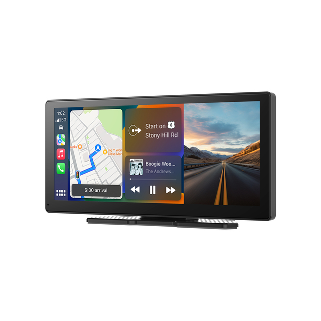 Wireless 8.9" Carplay MP5 Car Link Portable Android Auto BT 5.0 Car Stereo FM Car GPS Navigation Phone Link Siri Voicce Control