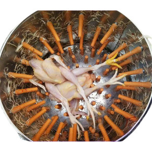 Machine à plumer les poulets automatique en acier inoxydable avec doigts en caoutchouc pour l'élimination des plumes de volaille - Product Image 5