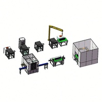 Lini Produksi Paket Baterai Lithium dengan Workstation Independen yang Hemat Ruang dan Transportasi Modul Manual