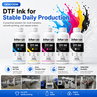 Encre textile DTF pour I1600 4720 DX5 DX7, pelable à chaud et à froid pour impression par transfert thermique sur film PET, haute densité, flux fluide, sans colmatage