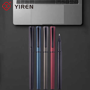 यरेन धातु पेन उच्च गुणवत्ता वाले लक्जरी होटल पेन कस्टम लोगो के साथ सभी काले मैट धातु रोलर पेन - Product Image 2