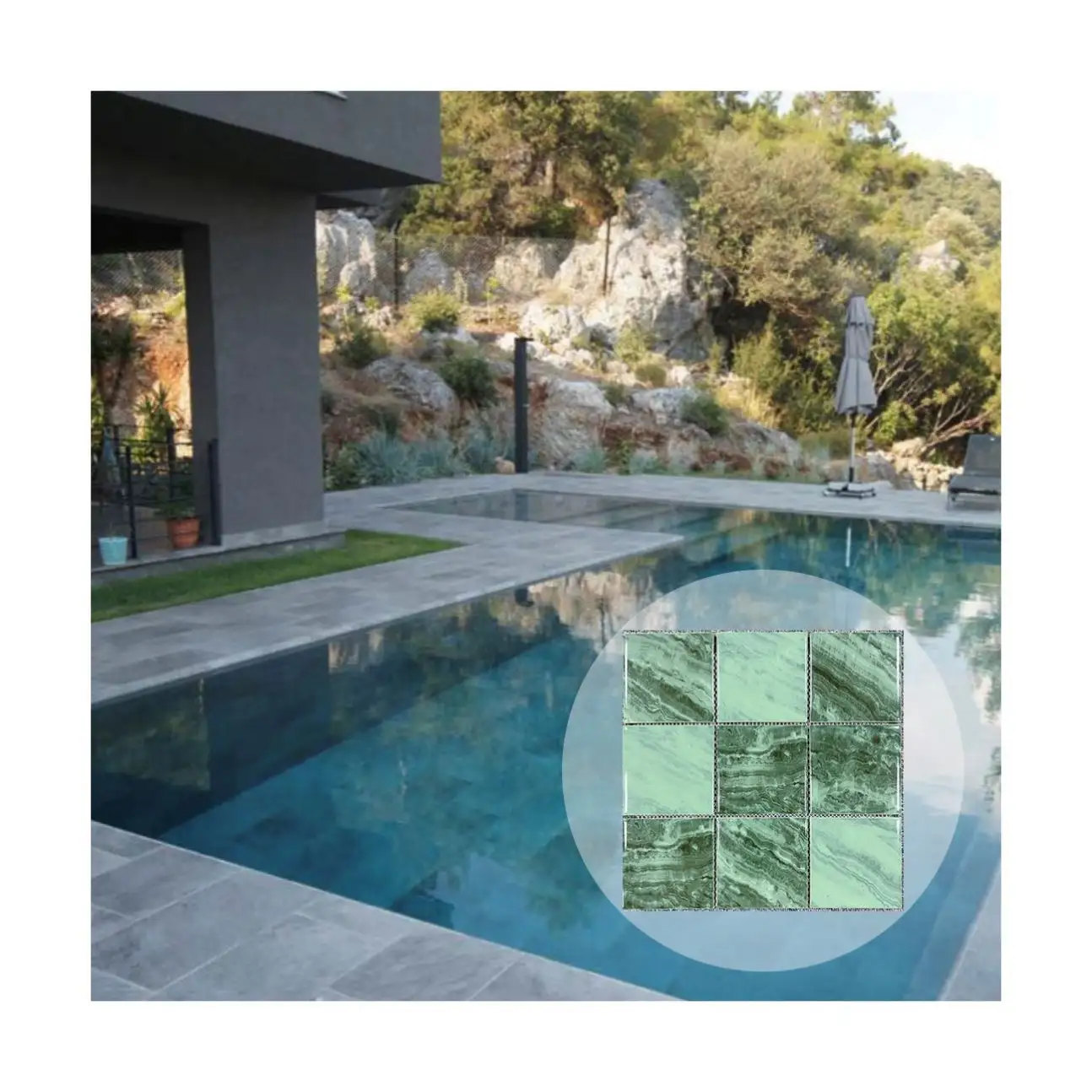 Profession eller Hersteller Wettbewerbs fähiger Preis Mosaik Wandfliesen Wohnzimmer Schwimmbad Bild