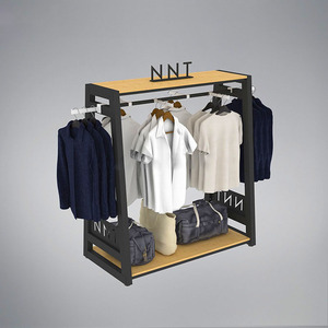 Estante Metálico Personalizado Mingtang para Ropa, Soporte Moderno Tipo Isla para Tiendas de Camisetas, Exhibidor de Ropa para Boutiques y Comercios Minoristas - Product Image 2