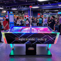 Jeux vidéo d'arcade à pièces d'usine, table de hockey sur air Magic U-side, machine de jeu de hockey sur air avec remise de tickets