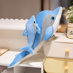 <span class=keywords><strong>Dauphin</strong></span> en peluche avec logo personnalisé très vendu couette en peluche super douce animal marin de la mer pour la Saint-Valentin et les mères - Product Image 4