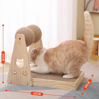 Jouets pour chats en bois et sisal écologiques, arbres à chat et griffoirs - Fournitures pour animaux de compagnie Paws & Tails