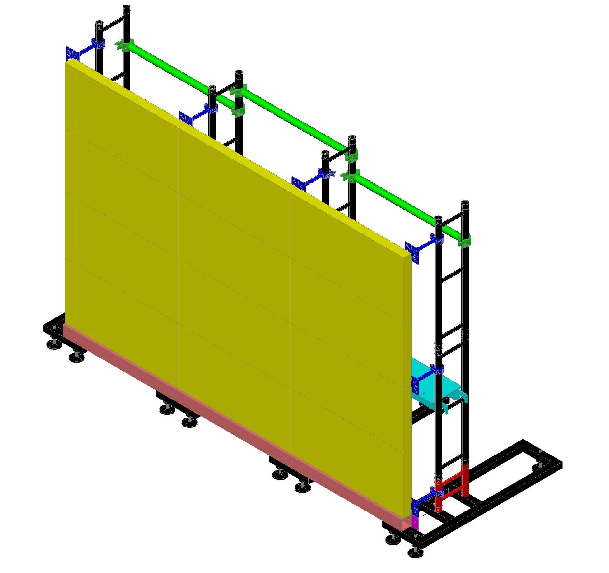 Il traliccio del supporto della parete dello schermo del LED visualizza il traliccio dell'esposizione del supporto di illuminazione portatile a terra per lo schermo principale d'attaccatura di eventi