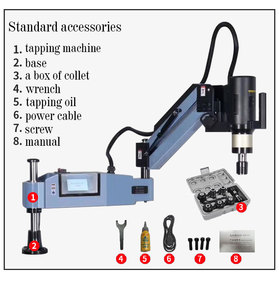 En gros M3-M16 Machine à <span class=keywords><strong>Tarauder</strong></span> Électrique Chine Perceuse Radiale Filetage de <span class=keywords><strong>Vis</strong></span> À tôle 220V Haute Productivité CE Thorpmct - Product Image 3