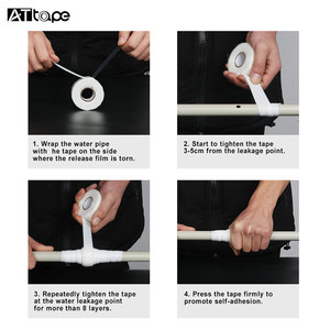 थोक बचाव टेप आपातकालीन पाइप पाइपलाइन मरम्मत सिलिकॉन रबर सेल्फ फ्यूजिंग टेप सिलिकॉन सीलिंग टेप - Product Image 3