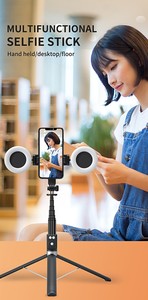 Gậy Chụp Ảnh Tự Sướng 3 Trong 1 Mini 360 Độ Linh Hoạt Gậy Chụp Ảnh Tự Sướng Một Chân Nhôm Gấp Gọn Hai Ánh Sáng Thu Gọn Cầm Tay - Product Image 6
