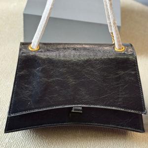 高端原创时尚奢华2025热卖新款女式手拿包时尚沙漏包羊皮 - Product Image 1