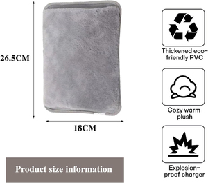 Sac à eau chaude hiver prise ue chauffe-mains électrique bouillotte charge sac à eau chaude sac chauffant Bolsa De Agua Caliente - Product Image 6