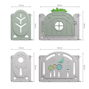 Corral de juegos plegable para niños, valla de plástico de seguridad para patio de juegos, <span class=keywords><strong>barato</strong></span> - Product Image 5