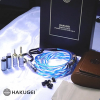 Microphone, haut-parleur et moniteur Hi-Fi hybride en alliage de cuivre, argent, palladium et graphène, blindé, Blue Spirit Dragon Gold Silver