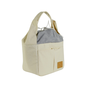 Sac isotherme à cordon de serrage grande capacité pour le déjeuner, sac fourre-tout en toile pour employés de bureau - Product Image 1