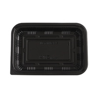 Vente en gros Récipient alimentaire jetable pour salade de fruits Emballage alimentaire de sushi en plastique de haute qualité Boîte à lunch rectangulaire à emporter