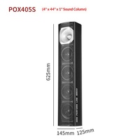 Colonne sonore linéaire de 5 pouces, subwoofer amplifié sur pied en bois de 12 pouces et 15 pouces, 800W, pour sonorisation Line Array