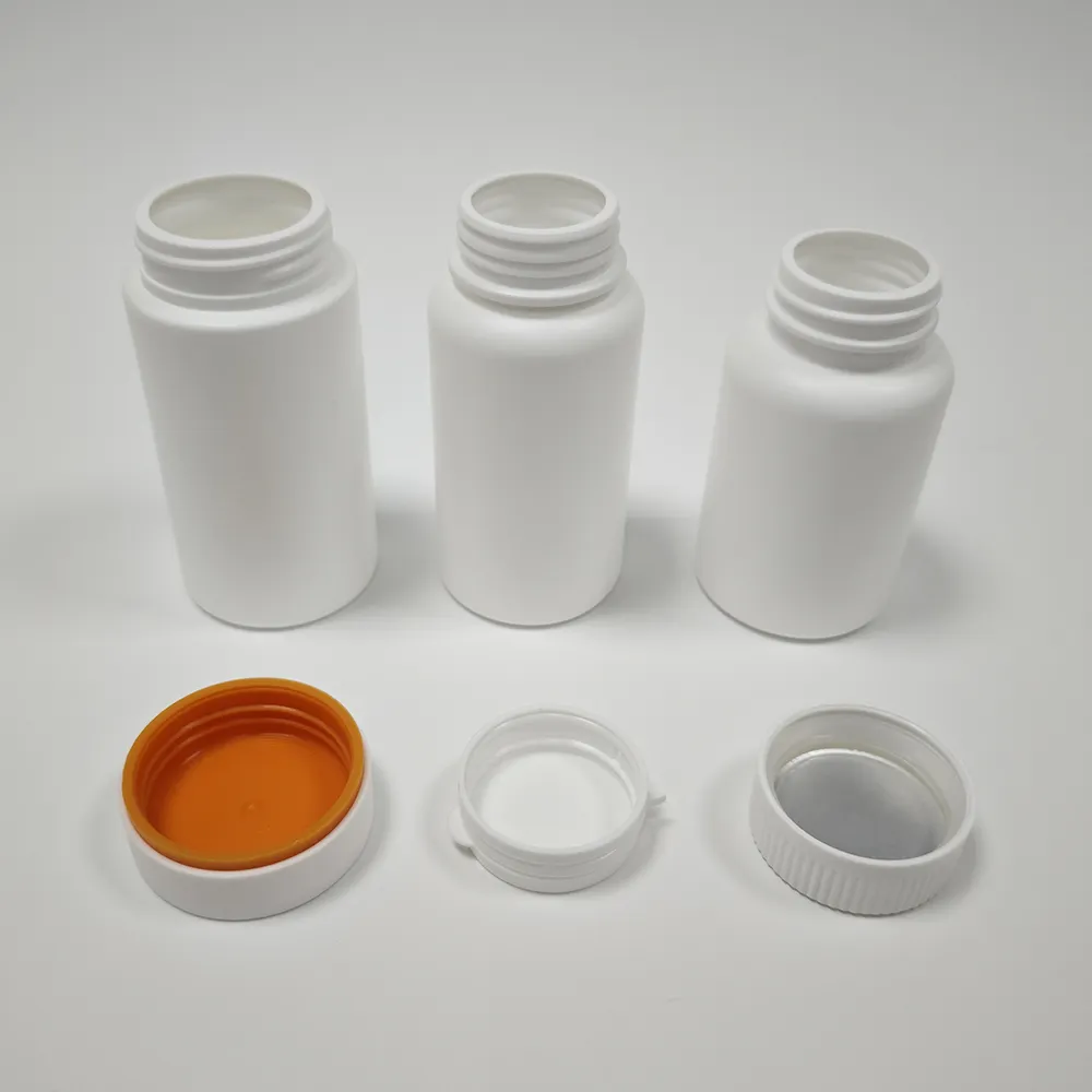 Garrafa plástica vazia de alta qualidade para vitamina, recipiente de armazenamento de cápsulas, garrafa plástica de 100ml 150ml 200ml