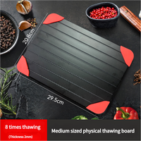 Plateau de dégivrage pour barbecue Cuisinart Plaque de décongélation rapide en aluminium conducteur pour viande congelée Outil de dégivrage rapide