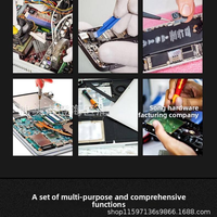 Juego de Destornilladores Magnéticos 115 en 1, Kit de Puntas de Precisión, Juego de Herramientas de Reparación Multiusos para Teléfono, Laptop, Tablet, Electrónica, Bricolaje