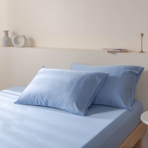 Mát Tre Bộ Đồ Giường Tấm Thiết Lập Rắn Màu 100% Thân Thiện Với Môi Tre 300TC Dệt Kỹ Thuật Twin Đầy Đủ Nữ Hoàng Kích Thước Tấm - Product Image 1