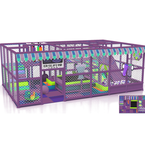 New Design <b>Plastic</b> Ball Pit Trampoline <b>Slide</b> Combo Indoor Playground Kid Soft Play Equipment - Product Image 3
