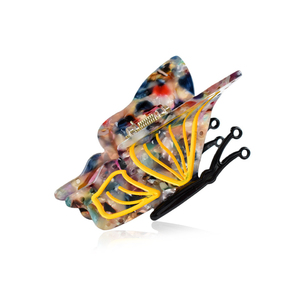 Fermaglio per <span class=keywords><strong>Capelli</strong></span> a Farfalla in Acetato con Logo Personalizzato, Clip per <span class=keywords><strong>Capelli</strong></span> a Presa Forte, Vendita all'Ingrosso OEM ODM - Product Image 2