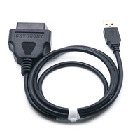 Câble OBD2 16 broches femelle vers USB, 1 mètre, convertisseur OBD, câble d'alimentation et de charge pour GPS automobile 12V