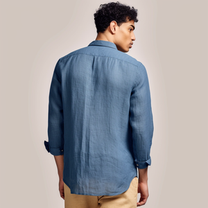 All'ingrosso camicie <span class=keywords><strong>di</strong></span> cotone e <span class=keywords><strong>lino</strong></span> tasche Casual personalizzate con bottone <span class=keywords><strong>a</strong></span> manica lunga da <span class=keywords><strong>uomo</strong></span> camicie <span class=keywords><strong>di</strong></span> <span class=keywords><strong>lino</strong></span> - Product Image 6