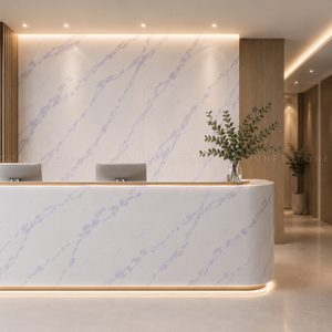 Marbre architectural Marmo Bernini, fond blanc, veines grises avec contraste équilibré, pour murs et sols intérieurs de luxe - Product Image 4