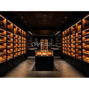 Conjunto de Equipos para Tienda de Cigarros de Lujo, Humidor de Cedro Español, Mueble Exhibidor para Cigarrillos - Product Image 1