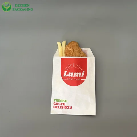Paper Bags Green Paper Bags Packaging Food Paper Bag For Fried Chicken