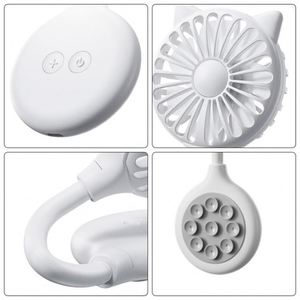 Handheld <b>Cooler</b> Fan USB Sports Events Portable Sturdy Custom Logo Handheld <b>Cooler</b> Fan with Suction Cup for Outdoor - Product Image 5