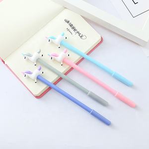 Promosyon hediye unicorn jel kalem 0.5mm mürekkep plastik kawaii jel kalem çocuklar için - Product Image 1