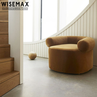WISEMAX Fauteuil de loisirs en peluche à la mode, décoration de salon simple style italien et français, canapé d'hôtel et villa