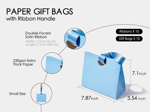 Sac d'emballage personnalisé en carton gaufré durable avec poignée, sac cadeau de luxe imprimé sur mesure avec logo - Product Image 3