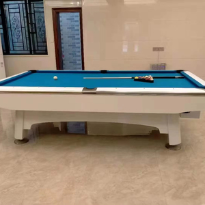 Table de billard américaine Space X de <span class=keywords><strong>9</strong></span> pieds avec retour de balles, design écologique et durable, usage commercial, personnalisable, professionnelle, avec queues de billard incluses (<span class=keywords><strong>9</strong></span>) - Product Image 1