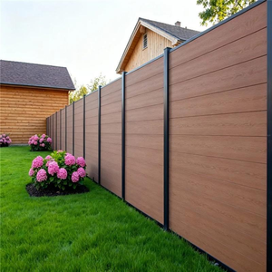 Kit de clôture WPC de haute qualité, panneaux extérieurs faciles à installer, bardage <span class=keywords><strong>extérieur</strong></span>, <span class=keywords><strong>poteau</strong></span> de 1,8 m, clôture d'intimité en provenance de Chine - Product Image 3