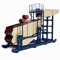 VGM2060 Vibrations-Goldwaschanlage 200-300 TPH mit oben montiertem Dünnölexziter für die Goldgewinnung aus Alluvialgold